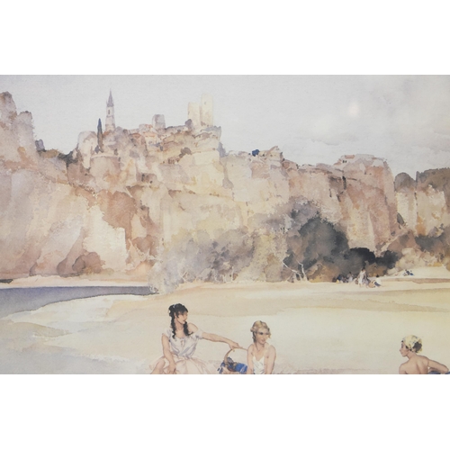 351 - Three Framed and Glazed Prints To Include William Russell Flint 'The First Arrivals', Archibold Thor... 