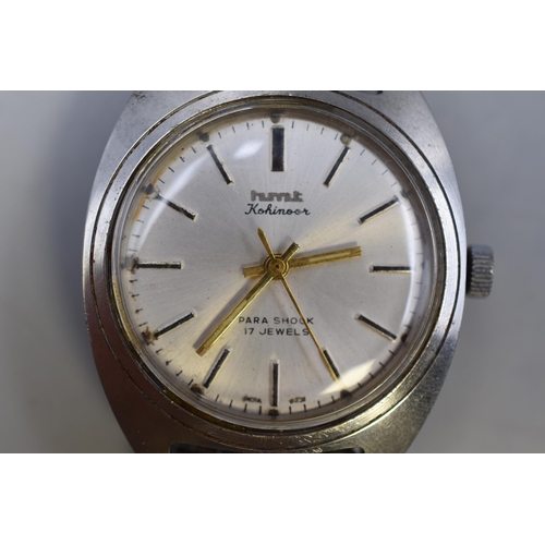 117 - A hmt 17 Jewels Mechanical Gents Watch, Working