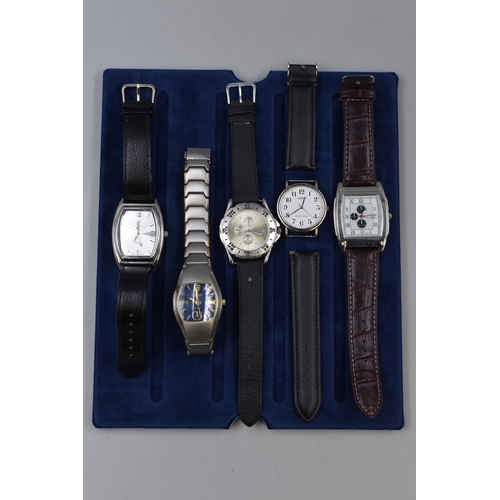 138 - Selection of Five Watches (Spares and Repairs), Including Atlas for Men and Swiss Explorer and Other