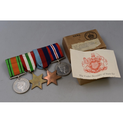 259 - George VI WWII Medal Set including the 1939 to 1945 Star, Italy Star, Defence Medal and Service Meda... 