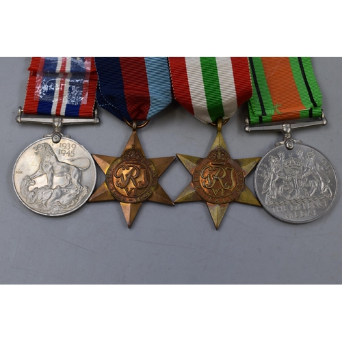 259 - George VI WWII Medal Set including the 1939 to 1945 Star, Italy Star, Defence Medal and Service Meda... 