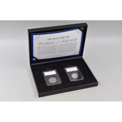 148 - Limited Edition Brexit 50p Coin Set complete with Case and Certificate of Authenticity