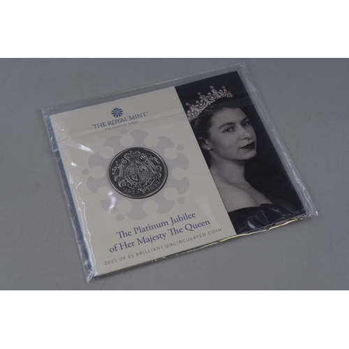 150 - Royal Mint Platinum Jubilee £5 Brilliant Uncirculated Coin