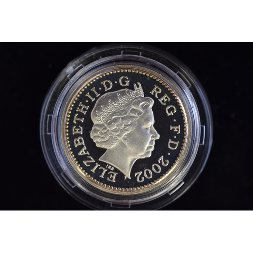 152 - Royal Mint United Kingdom Silver Proof One Pound Coin with Certificate and Presentation Box