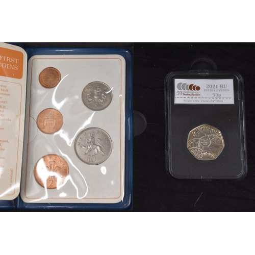 162 - Limited Edition 50th Anniversary Decimal Coin Set complete with Case