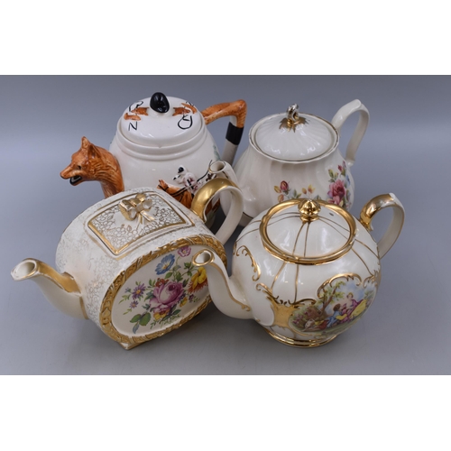 281 - Selection of Teapots Mostly Sadler (One Minor As Found)