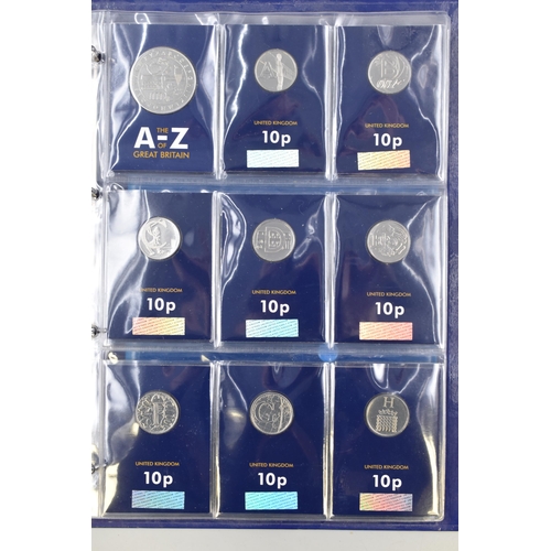 168 - Change Checker Complete 10p Alphabet Coin Set Complete with Case