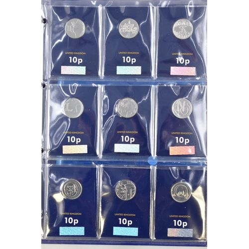 168 - Change Checker Complete 10p Alphabet Coin Set Complete with Case