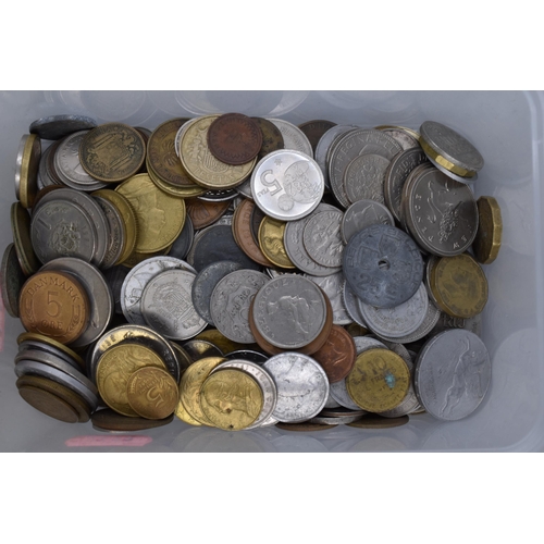 173 - Mixed Selection of Unsorted Coinage with approx 50 Three Pence Coins and a Sheet of Half Crowns and ... 