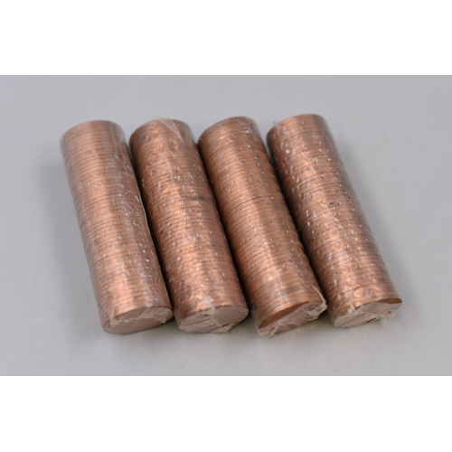 180 - Four Sealed Packs of unused 1971 Half Penny Coins