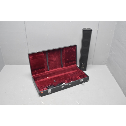 526 - Eagle MLA200 Lectern amplifier (powered on when tested) Comes in hard shell case but the handle is m... 