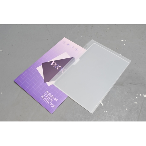 807 - Four Boxes of Brand New items to include Premium Laptop Screen Protectors in Various Sizes, 