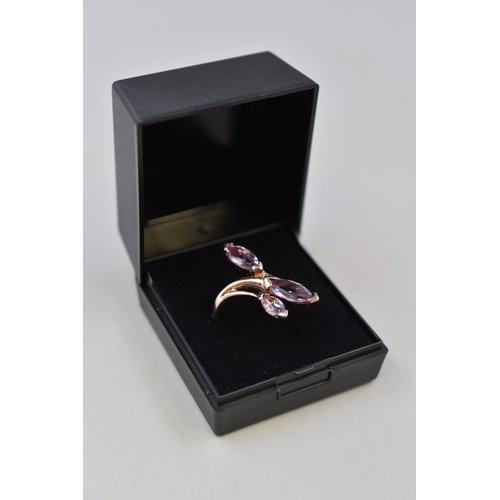 8 - Silver 925 Ring, Size P/Q Complete With Presentation Box