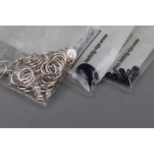 40 - Collection of Brand new Silver 925 and Natural Gemstone Jewellery making Bits to include Three Rings... 