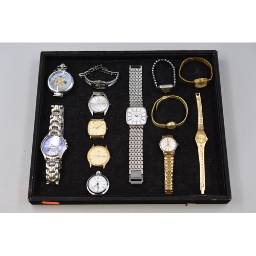 149 - Mixed Selection of Watches including Pulsar, Citizen, Park Lane, Lotus and More