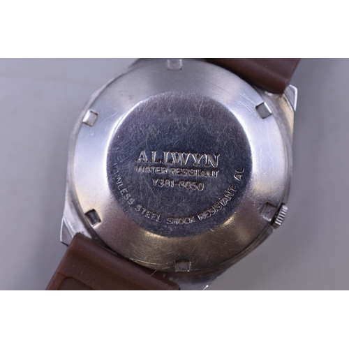 84 - An Allwyn Automatic 21 Jewels Day/Date Gents Watch, Working