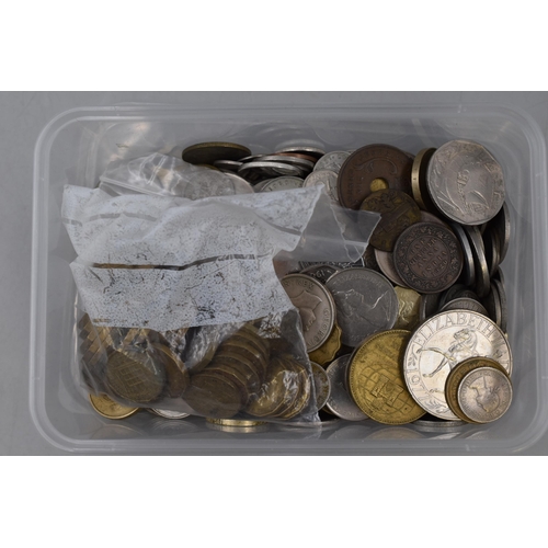 165 - Selection of Mixed Unsorted Coinage with 50 Three pence Coins (1.5kg)