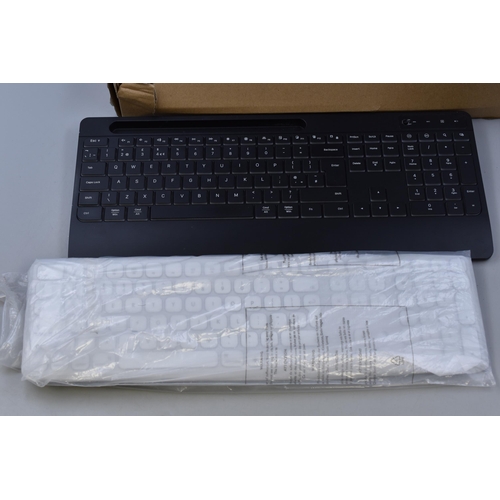 384 - Mixed lot of keyboards to include 1 Dell wireless keyboard and mouse, 1 wireless keyboard and 1 wire... 