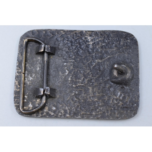 222 - Vintage Cast Alloy CB Radio Belt Buckle