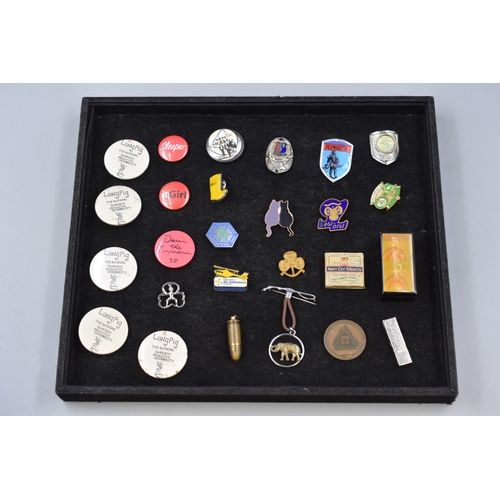 231 - A Selection of Mostly Collectable Badges To Include 2003 FA Trophy Final, Longpig, New Model, And Mo... 