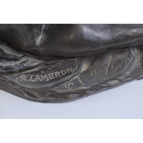 232 - A Ronald Cameron Limited Edition (1320/5000) Cold Cast Bronzed Statue Depicting Two Lovers, Approx 3... 