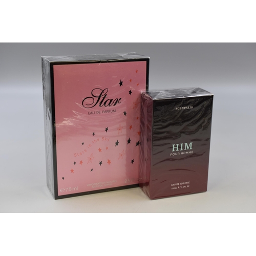 236 - Two Brand New Boxed His and Hers Fragrances to include 100ml Scentalis HIM Pour Homme Eau De Toilett... 