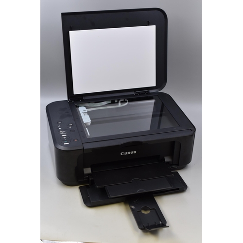 545 - Cannon PIXMA MG3600 scanner printer in as new condition (1 month old) with paperwork and driver disk