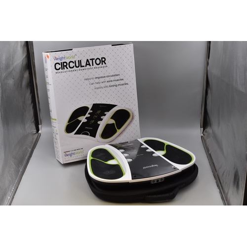 549 - Brand New Boxed Weight World Circulator Revolutionary Home Foot Massager, Powers On when tested