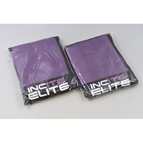 673 - Two New Microfibre Towels in Purple