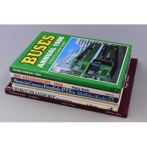 683 - Six Hardback Books Relating To Buses To Include Bus Kaleidoscope, Working Days; Ribble, Buses in Cam... 