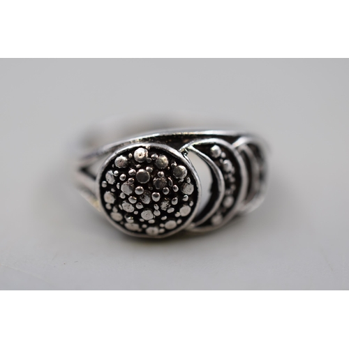 15 - Silver 925 Ring, Size L, Complete With Presentation Box