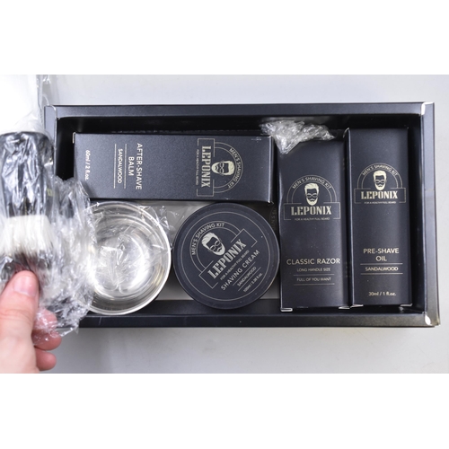 199 - Leponix mens shaving kit for a healthy full beard