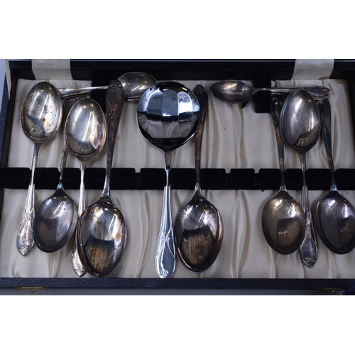 316 - Selection of Silver Plated Cutlery both Cased ) one Complete