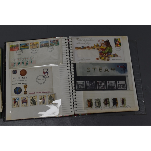 530 - Four Stamp Albums Containing Various Vintage Worldwide Stamps, Mixed UK Loose Stamps, And An Album C... 