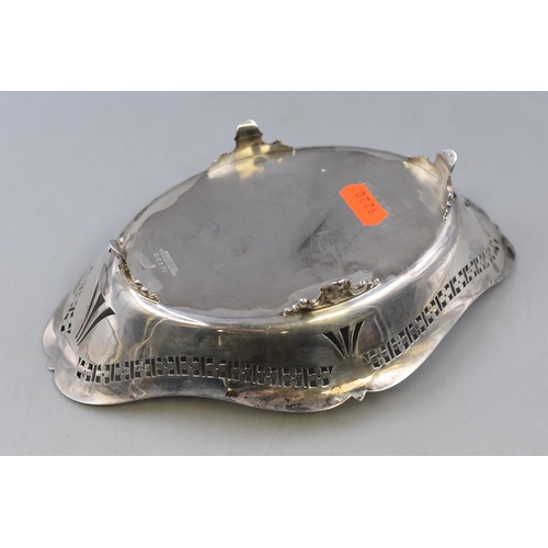 6 - Walker & Hall Hallmarked Birmingham Silver Dish in Oval Form (Weight 258 grams)