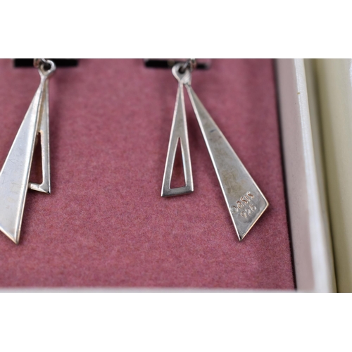 83 - Three Pairs of Silver 925 Oasis Earrings Complete in Presentation Boxes