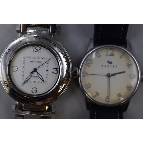 99 - Two Men's Watches (Radley and Swiss Hills 1913) Working