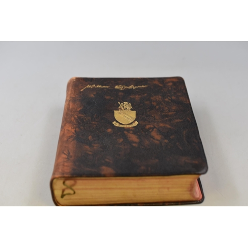 147 - The Complete Works of William Shakespeare in Maroon leather covered boards with a gilt facsimile of ... 