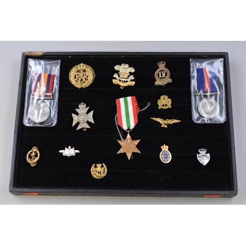 182 - Selection of Military Badges, and Replica Medals