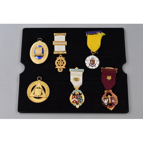 191 - Five Masonic Medals / Jewels