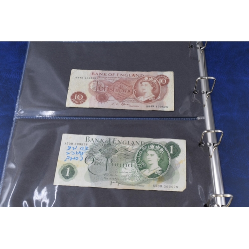 199 - Two Bank of England Ten Shilling Bank Notes, One Pound Note, a Chinese 24ct Gold Plated One Million ... 