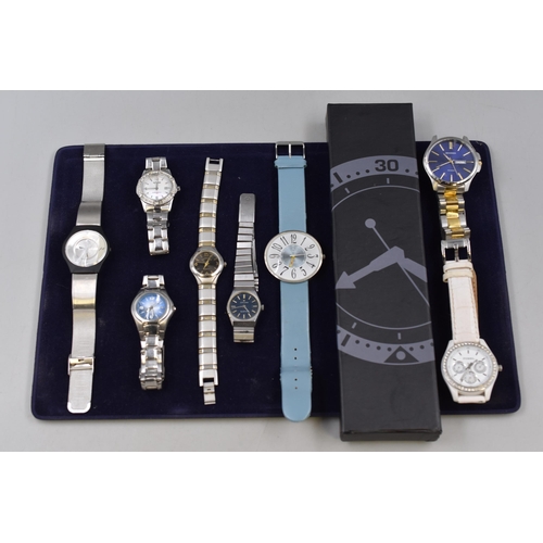 81 - A Selection of Designer Watches (For Spares or Repairs) To Include Junghans, Accurist, Sekonda, Eagl... 