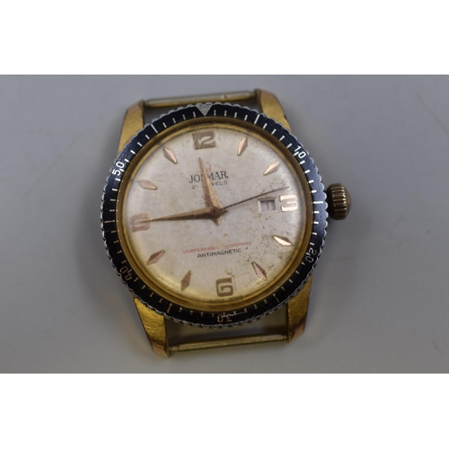 88 - Vintage Josmar 21 Jewels Antimagnetic Watch Head