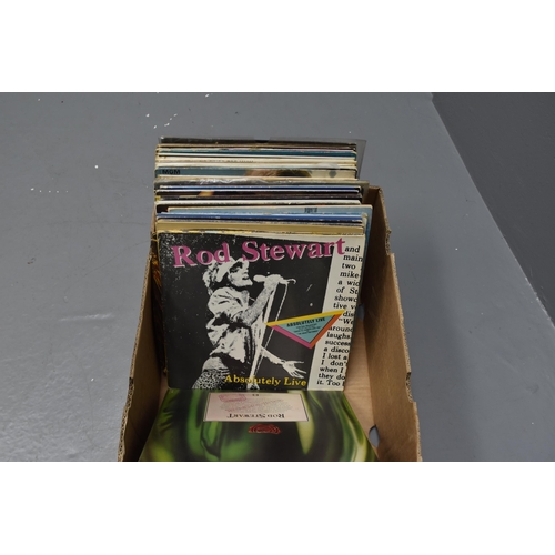 408 - A Large Selection of Vinyl Singles and LPs To Include Madonna, David Essex Imperial Wizard on Blue V... 