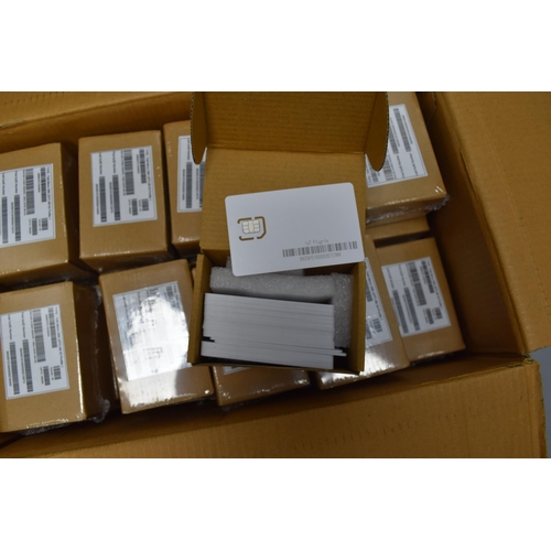 390 - Large mixed lot of Telit Micro sim (3FF) MI 50 profile 1 40 boxes