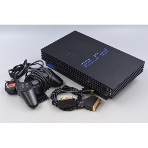 394 - A Sony PlayStation 2 Console, With Controller (Powers On)