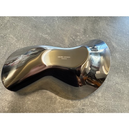 225 - Georg Jensen Designer Delights Stainless Steel Mirrored Bowl in Original Box
