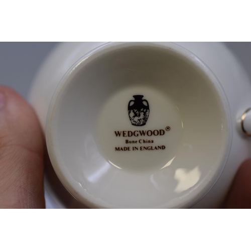 230 - Ten Pieces of Wedgwood Mirabelle Fine Bone China with Teapot, Sugar Bowl and Milk Jug