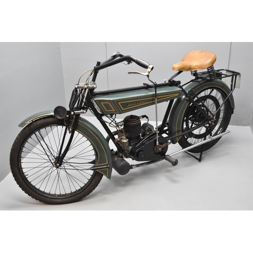 252 - Rare Opportunity To Own This Antique 1921 Royal Enfield RE201 Motorcycle with a 225cc Running Engine...