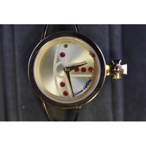 105 - A Vivienne Westwood Time Machine Ladies Designer Quartz Watch, With Presentation Box, Tags and Paper... 